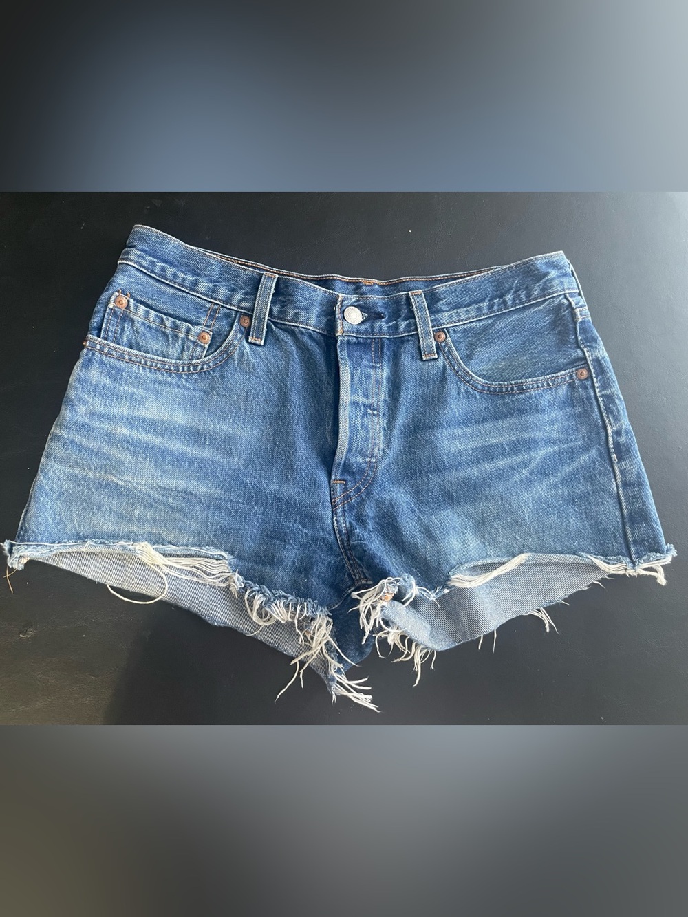 Levi's Distressed Cutoff Jean Shorts
